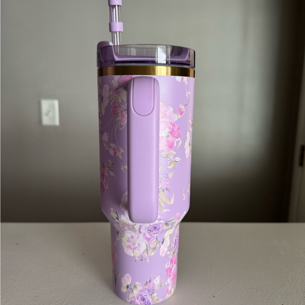 Stanley x Love Shack Fancy LSF Purple Floral Tumbler 40oz. - Picture 6 of 12